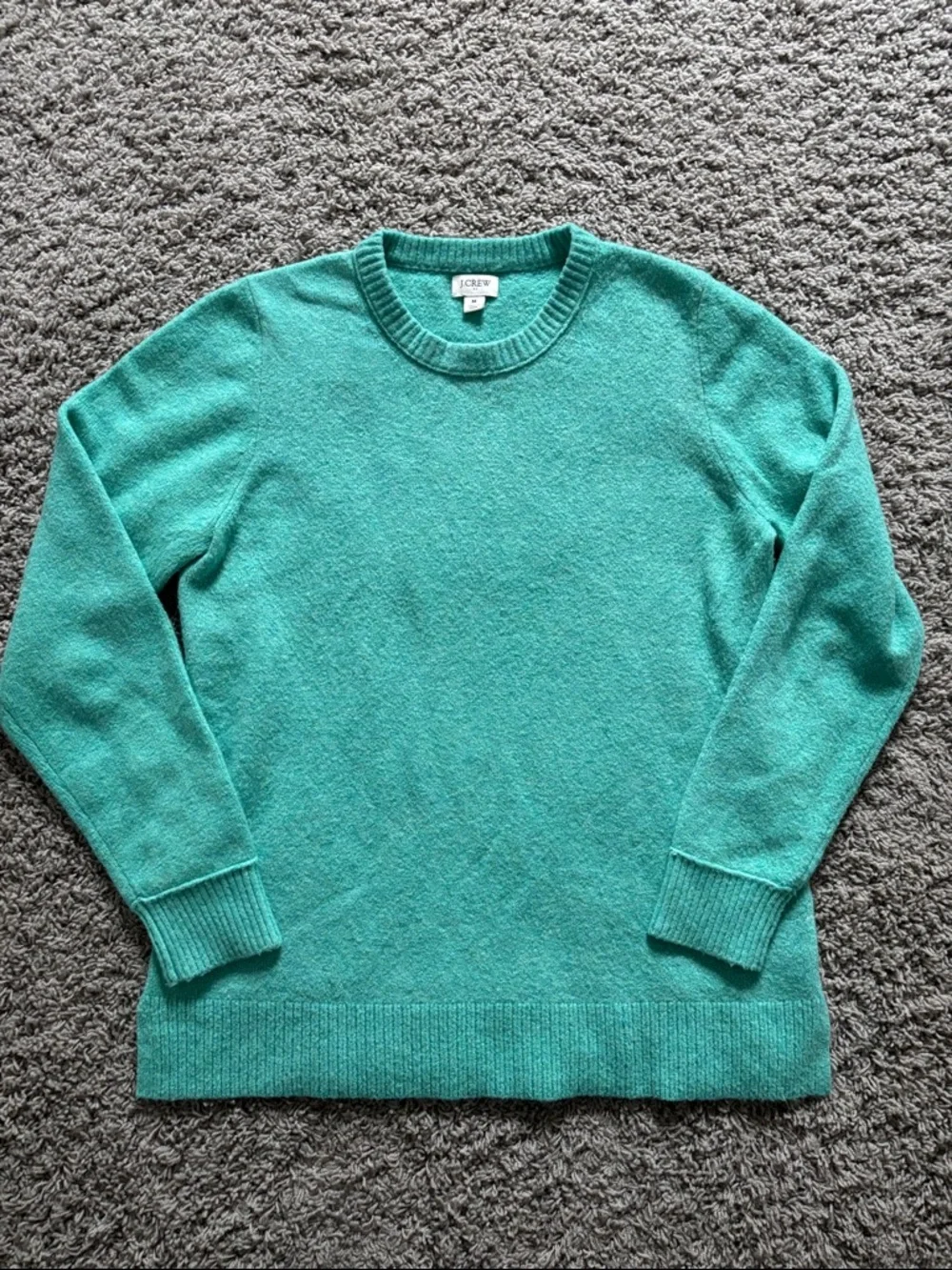 J. Crew Women's Crewneck Sweater in Teal Green